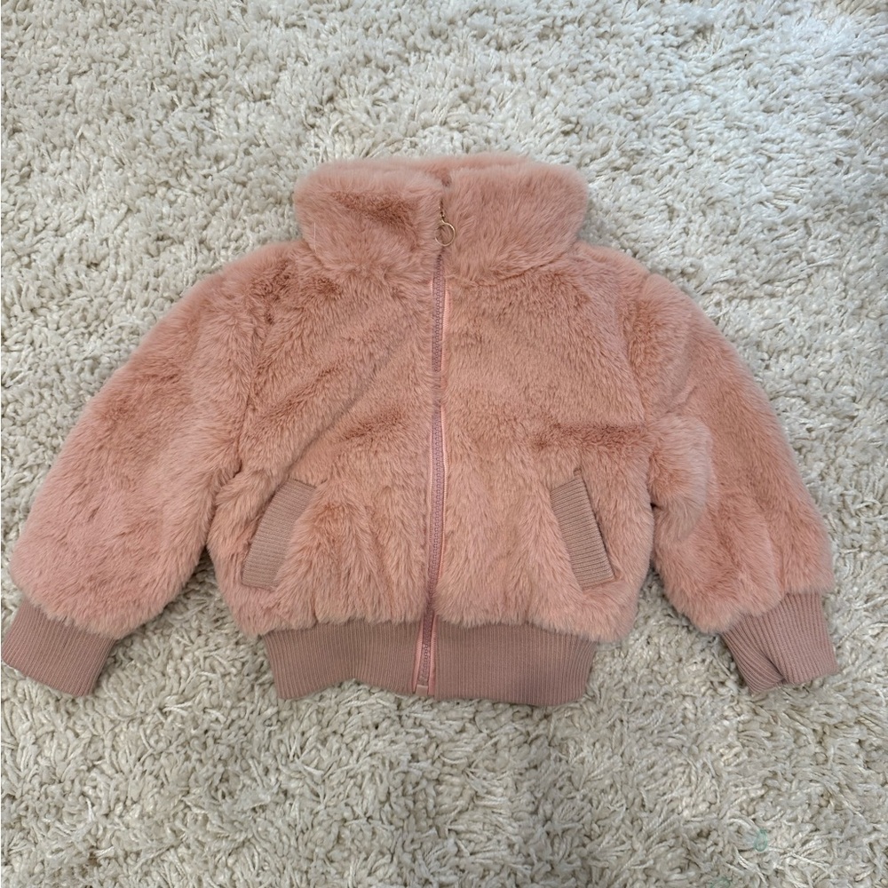Urban Republic Pink Furry Kids Jacket